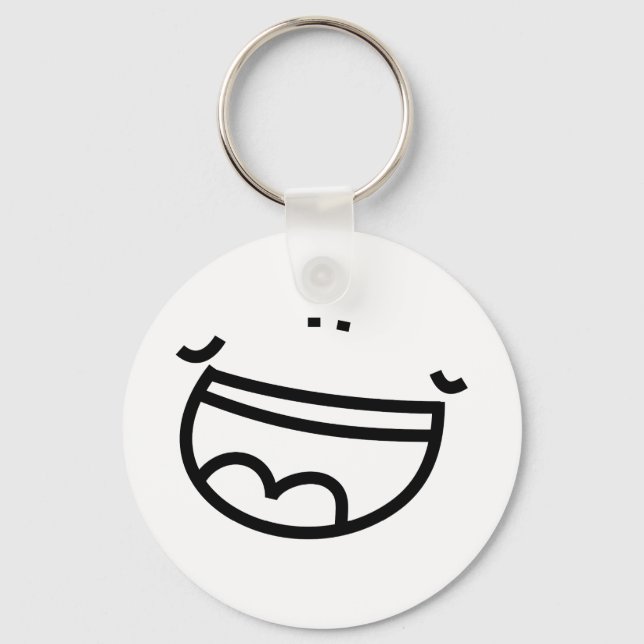 Laughing Face Keychain (Front)