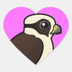 Laughing Falcon Heart Sticker