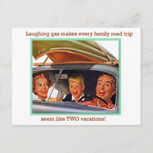 Laughing Gas Postcard