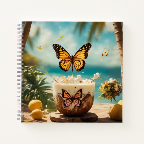 laughing giant butterfly Spiral Notebook