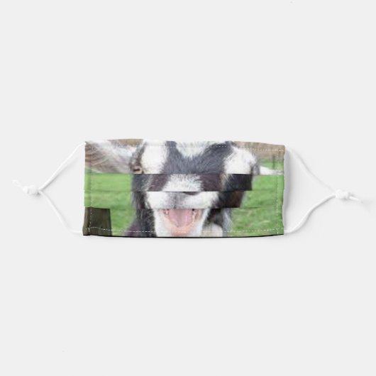 Laughing Goat Face Mask (Front, Folded)