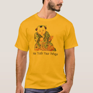 Laughing Good Luck Buddha Asian Buddhist art T-Shirt