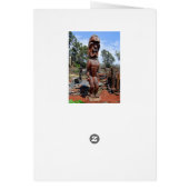 Laughing Hawaiian Ki'i Sculpture Cards (Back)