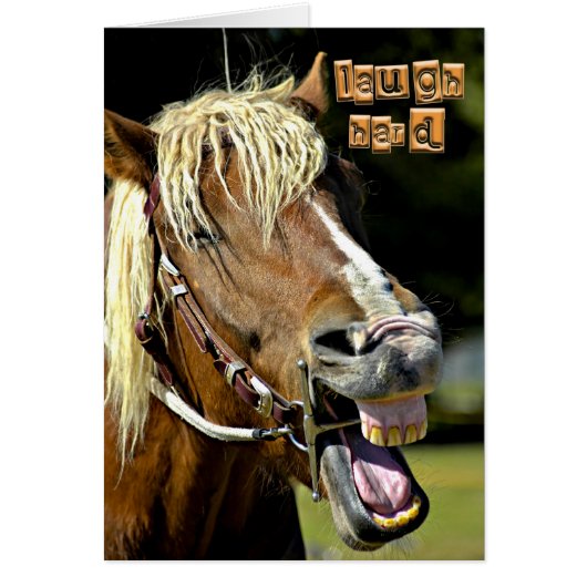Laughing Horse Card (Front)