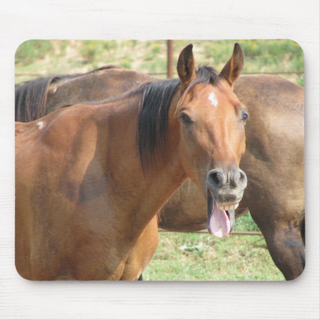 Laughing Horse Mouse Pad (Front)