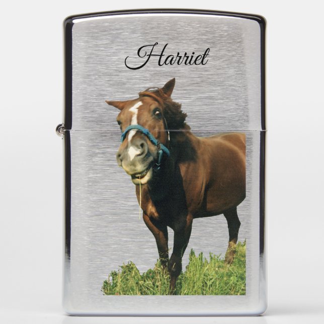 Laughing Horse Zippo Lighter (Front)