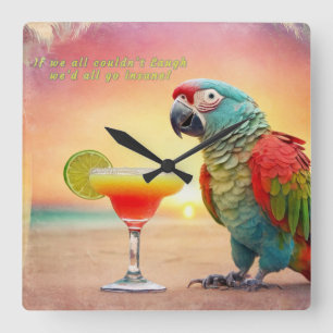 Laughing Insane - Square Wall Clock