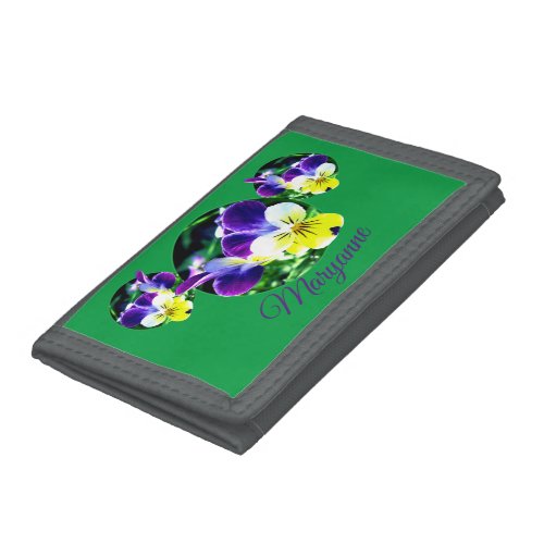 Laughing Johnny Jump_up Violas Trifold Wallet