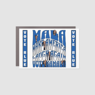 Laughing Kamala Car Magnet
