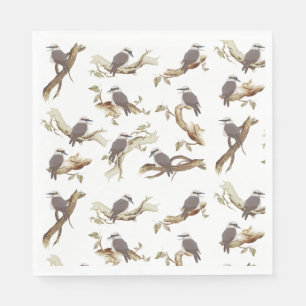Laughing Kookaburra Australian Bird Eucalyptus Napkins