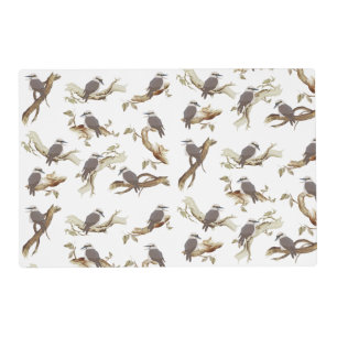 Laughing Kookaburra Australian Bird Eucalyptus Placemat