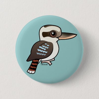 Laughing Kookaburra Button
