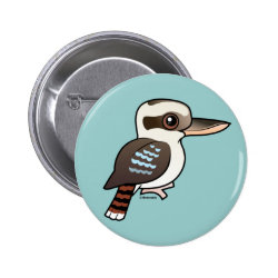 Laughing Kookaburra Round Button