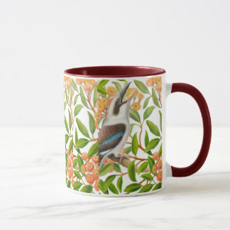 Laughing Kookaburra in Gum Tree Mug