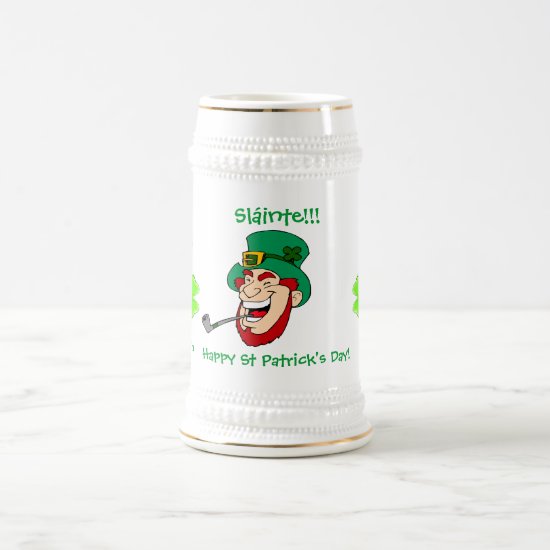 Laughing Leprechaun St Patrick's Day Beer Stein