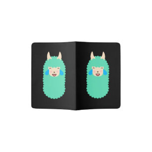 Laughing Llama Emoji Passport Holder
