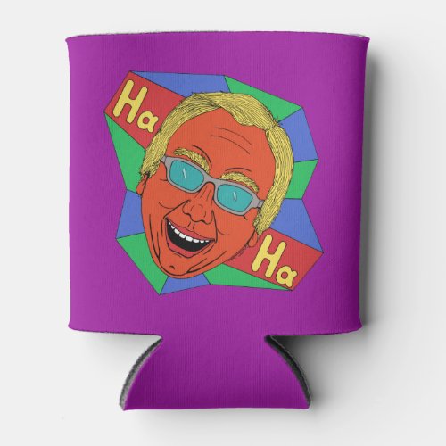Laughing Man Artist Self_Portrait  Can Cooler