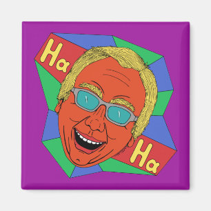 Laughing Man (Artist Self-Portrait) Magnet
