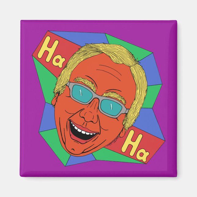 Laughing Man (Artist Self-Portrait)  Magnet (Front)