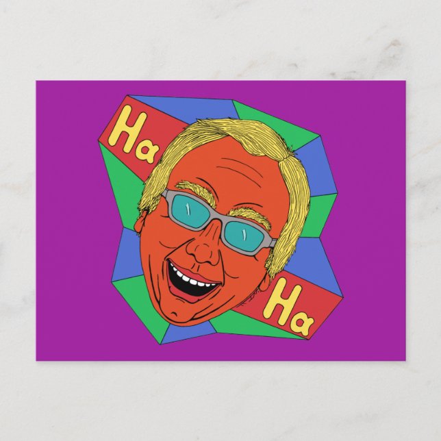 Laughing Man (Artist Self-Portrait)  Postcard (Front)