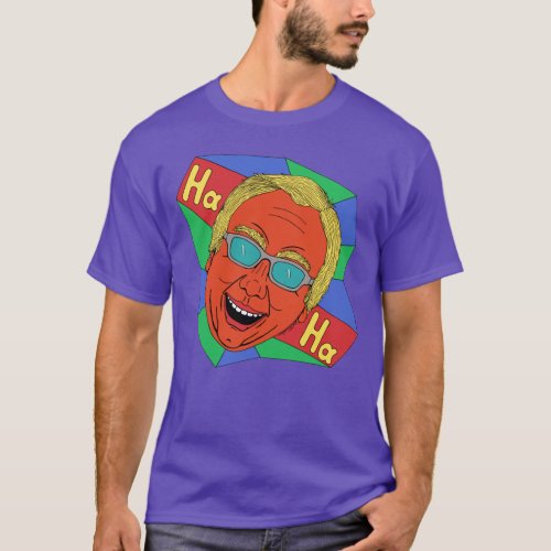 Laughing Man Artist Self_Portrait  T_Shirt