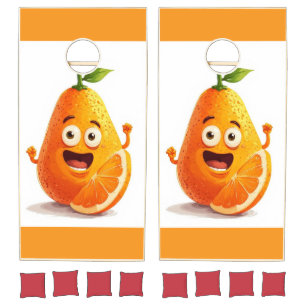 Laughing Orange Cornhole Set