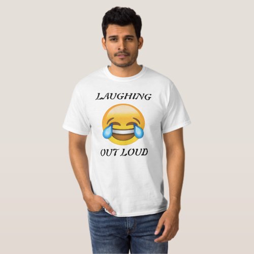 Laughing Out Loud Emoji T_shirt