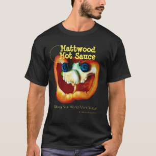 Laughing Pepper Face by Hattwood Hot Sauce T-Shirt