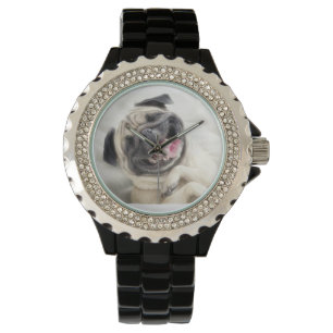Laughing Pug Watch