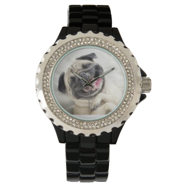 Laughing Pug Watch (Front)