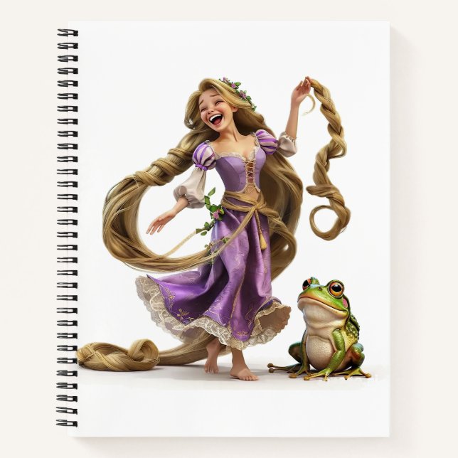 Laughing Rapunzel Notebook (Front)