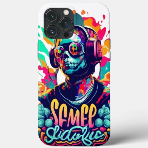 Laughing skull iPhone 13 pro max case