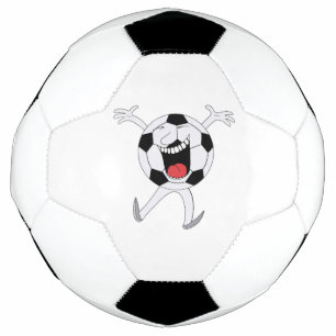 Laughing Soccer Ball Mascot
