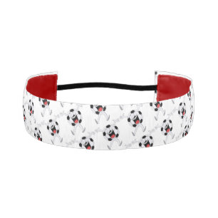 Laughing Soccer Ball Mascot Athletic Headband