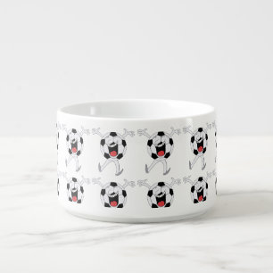 Laughing Soccer Ball Mascot Bowl