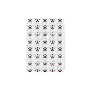 Laughing Soccer Ball Mascot Passport Holder