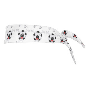 Laughing Soccer Ball Mascot Tie Headband