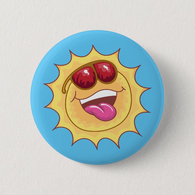Laughing Sun Button (Front)