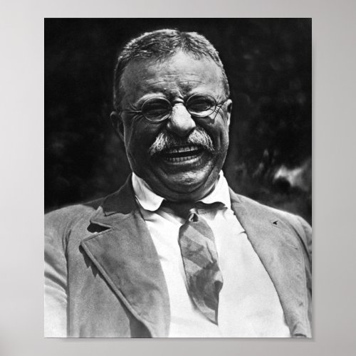 Laughing Theodore Roosevelt Photo Poster