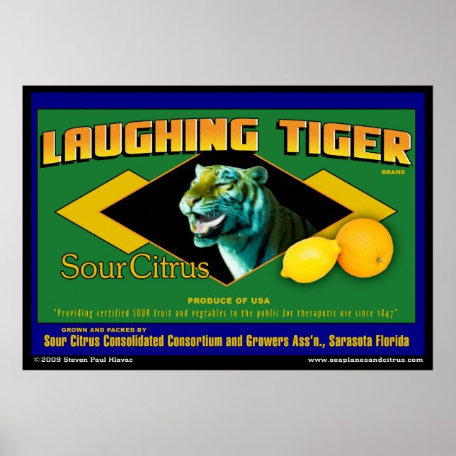 Laughing Tiger Sour Citrus poster (Front)