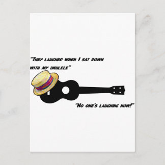 Laughing Ukulele Postcard