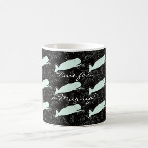 laughing white whales mug-up time coffee mug