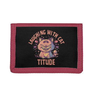 Laughing with Cat-titude Tri-fold Wallet