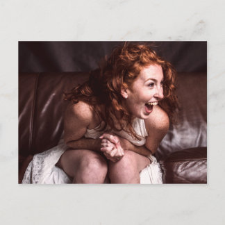 Laughing Young Actress Postcard