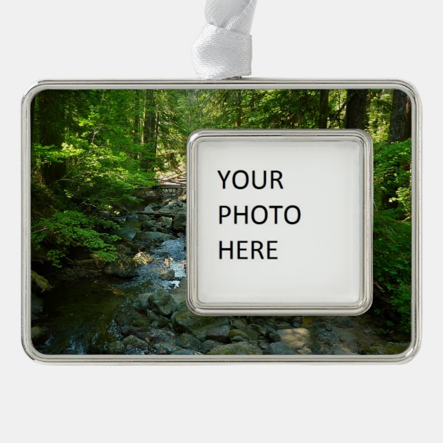 Laughingwater Creek at Mount Rainier National Park Christmas Ornament (Front)