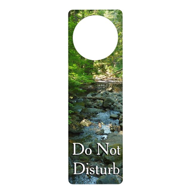 Laughingwater Creek at Mount Rainier National Park Door Hanger (Front)