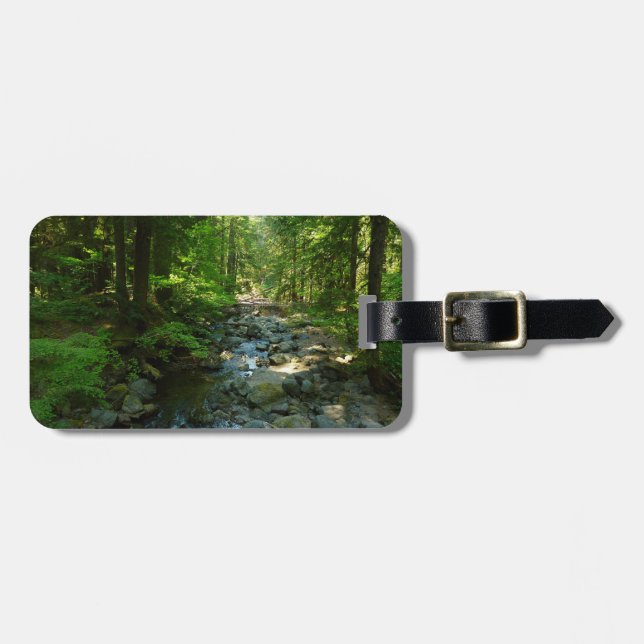 Laughingwater Creek at Mount Rainier National Park Luggage Tag (Front Horizontal)