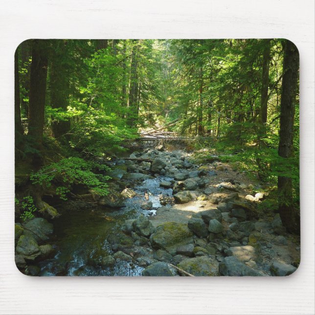 Laughingwater Creek at Mount Rainier National Park Mouse Pad (Front)