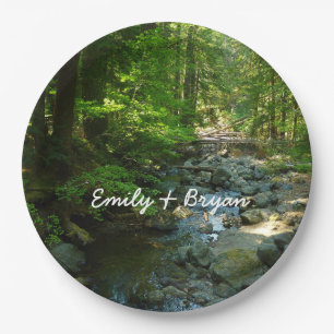 Laughingwater Creek at Mount Rainier National Park Paper Plates