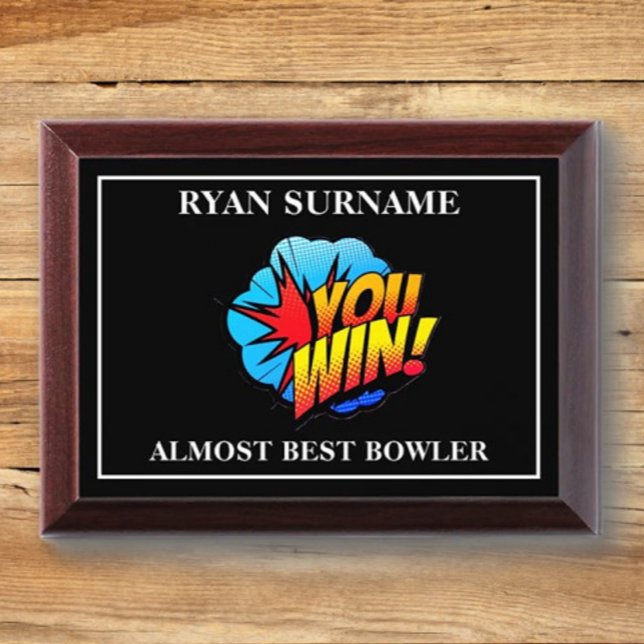 LAUGHS! Funny BOWLER Award Plaque (Creator Uploaded)